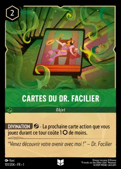 Cartes du Dr. Facilier 101/204 Premier Chapitre
