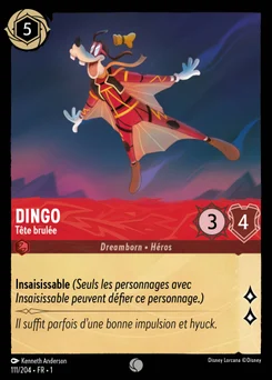 Dingo - Tête brulée 111/204 Premier Chapitre