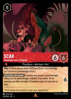 Scar - Fanatique sans scrupule 123/204 Premier Chapitre