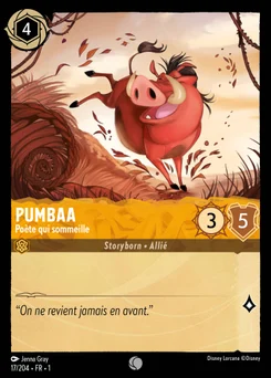 Pumbaa - Poète qui sommeille 17/204 Premier Chapitre