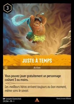 Juste à temps 29/204 Premier Chapitre