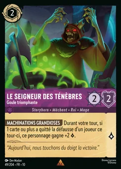 Le Seigneur des Ténèbres - Goule triomphante 49/204 Lueurs dans les Profondeurs