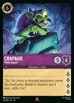 Crapaud - Fidèle laquais 50/204 Lueurs dans les Profondeurs