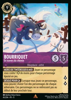 Bourriquet - En travers du chemin 45/204 Givresort