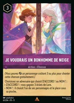 Je voudrais un bonhomme de neige 61/204 Givresort