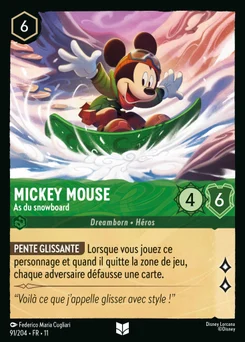 Mickey Mouse - As du snowboard 91/204 Givresort
