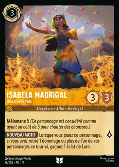 Isabela Madrigal - Une si jolie voix 16/204 Contrées Inconnues