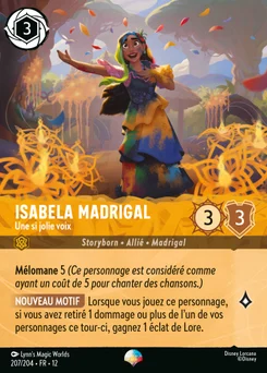 Isabela Madrigal - Une si jolie voix 207/204 Contrées Inconnues