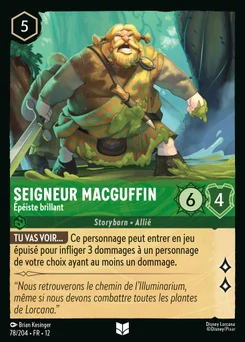 Seigneur MacGuffin - Épéiste brillant 78/204 Contrées Inconnues