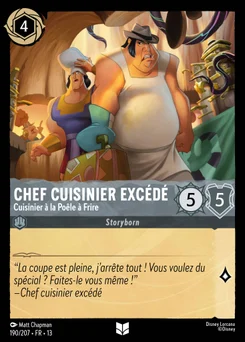Chef cuisinier excédé - Cuisinier à la Poêle à Frire 190/207 Invasion Epineuse!