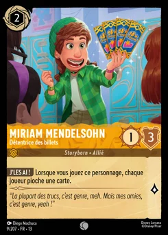 Miriam Mendelsohn - Détentrice des billets 9/207 Invasion Epineuse!