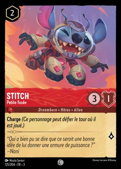 Stitch - Petite fusée 125/208 Les Terres d'Encres