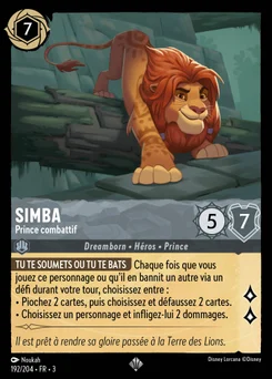 Simba - Prince combattif 192/208 Les Terres d'Encres