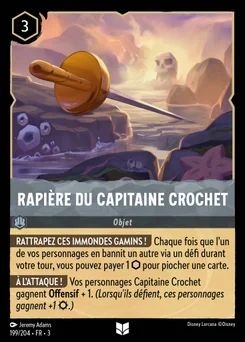 Rapière du Capitaine Crochet 199/208 Les Terres d'Encres