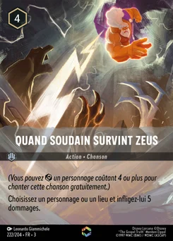 Quand soudain survint Zeus 222/208 Les Terres d'Encres