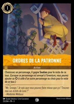 Ordres de la patronne 25/208 Les Terres d'Encres