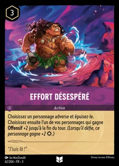 Effort désespéré 62/208 Les Terres d'Encres