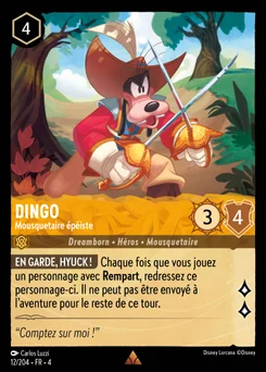 Dingo - Mousquetaire épéiste 12/204 Le Retour d'Ursula