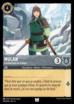 Mulan - Combattant en armure 189/204 Le Retour d'Ursula