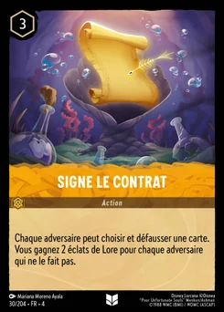 Signe le contrat 30/204 Le Retour d'Ursula