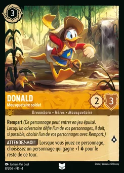 Donald - Mousquetaire soldat 8/204 Le Retour d'Ursula
