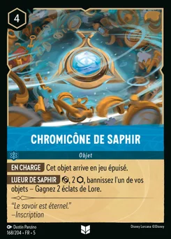 Chromicône de Saphir 168/204 Ciel Scintillant