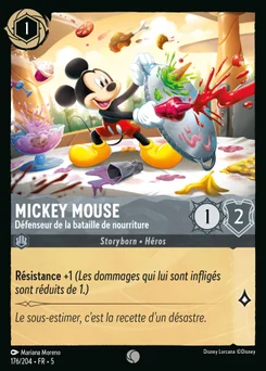 Mickey Mouse - Défenseur de la bataille de nourriture 176/204 Ciel Scintillant