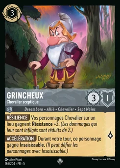 Grincheux - Chevalier sceptique 186/204 Ciel Scintillant