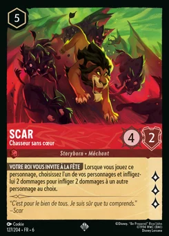 Scar - Chasseur sans cœur 127/204 La Mer Azurite
