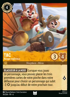 Tac - Ranger malicieux 18/204 La Mer Azurite