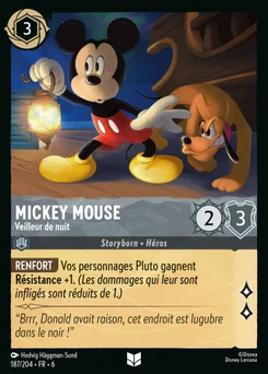 Mickey Mouse - Veilleur de nuit 187/204 La Mer Azurite