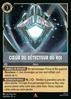 Cœur du détecteur du roi 200/204 La Mer Azurite