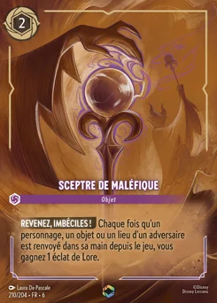 Sceptre de Maléfique 210/204 La Mer Azurite