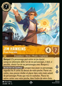 Jim Hawkins - Pirate honorable 25/204 La Mer Azurite