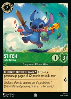 Stitch - Petit farceur 26/204 La Mer Azurite