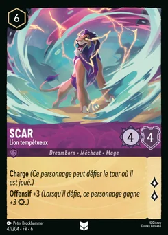 Scar - Lion tempétueux 47/204 La Mer Azurite