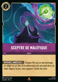 Sceptre de Maléfique 65/204 La Mer Azurite