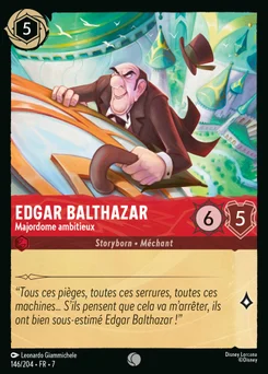 Edgar Balthazar - Majordome ambitieux 146/204 L'île d'Archazia