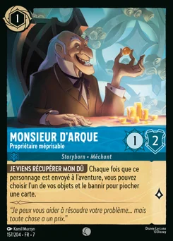 Monsieur D'Arque - Propriétaire méprisable 157/204 L'île d'Archazia