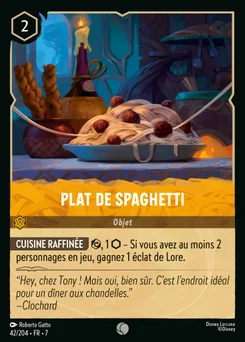 Plat de spaghetti 42/204 L'île d'Archazia