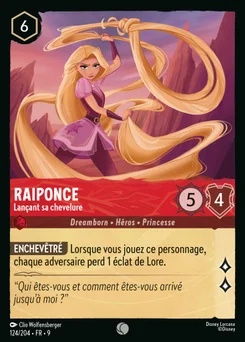 Raiponce - Lançant sa chevelure 124/205 Fabuleux