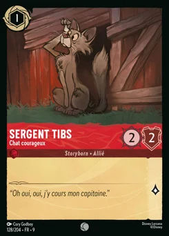 Sergent Tibs - Chat courageux 128/205 Fabuleux