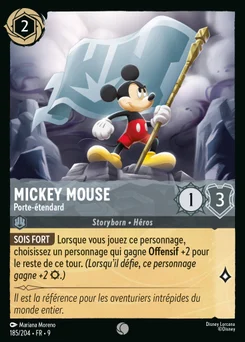 Mickey Mouse - Porte-étendard 185/205 Fabuleux
