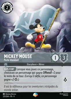 Mickey Mouse - Porte-étendard 221/205 Fabuleux