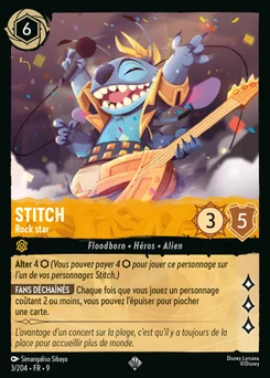 Stitch - Rock star 3/205 Fabuleux