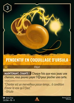 Pendentif en Coquillage d'Ursula 33/205 Fabuleux