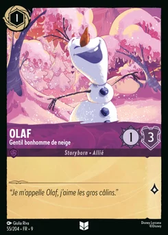 Olaf - Gentil bonhomme de neige 55/205 Fabuleux