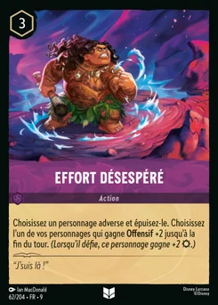 Effort désespéré 62/205 Fabuleux