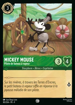 Mickey Mouse - Pilote de bateau à vapeur 80/205 Fabuleux