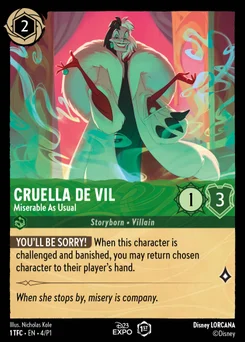 Cruella De Vil - Miserable As Usual 4/39 Promos 1